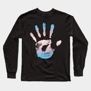 Trans Handprint Long Sleeve T-Shirt